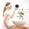 NOVOCE Vanity Mirror, 6" Diameter Bathroom Shaving Makeup Mirror with LED Lights Wall Mount Two Sides Extendable Rotate Cosmetic Mirror Magnifying 7X view 4