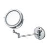 NOVOCE Wall Mount LED Lighted Makeup Mirror, Dual-Sided 1X/5X Magnification 360 Swivel Extendable Bathroom Cosmetic Vanity Mirror Chrome Finish Powered by Batteries view 1