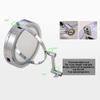 NOVOCE Wall Mount LED Lighted Makeup Mirror, Dual-Sided 1X/5X Magnification 360 Swivel Extendable Bathroom Cosmetic Vanity Mirror Chrome Finish Powered by Batteries view 4