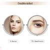 8 Inch Wall-Mounted Shaving Mirror 7X Magnification + Normal Double Side Cosmetic Make up Bathroom Makeup Mirror Extending Folding and Chrome Finished view 3
