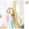 NOVOCE Cosmetic Mirror Makeup Mirror,Nordic Bedroom Desktop HD Desktop Mirror 360 Rotation Round Wrought Iron Dressing Table Creative Golden Mirror Little Mirror (Size view 4