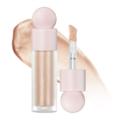 Hocossy Liquid Highlighter Makeup Face Highlighters & Luminizers, Highlighters Makeup for Long Lasting Shimmer Natural Glow, Body Highlighter Easy to Apply with Cushion Applicator (#2 Starlight)