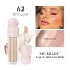 Hocossy Liquid Highlighter Makeup Face Highlighters & Luminizers, Highlighters Makeup for Long Lasting Shimmer Natural Glow, Body Highlighter Easy to Apply with Cushion Applicator (#2 Starlight) view 2