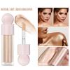 Hocossy Liquid Highlighter Makeup Face Highlighters & Luminizers, Highlighters Makeup for Long Lasting Shimmer Natural Glow, Body Highlighter Easy to Apply with Cushion Applicator (#2 Starlight) view 3