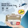 Rough Enough Clear TSA Approved Toiletry Bag Small Makeup Travel Pouch Compact Quart Size For Travel Business Trips Leakproof PVC With YKK Zipper view 2