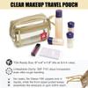 Rough Enough Clear TSA Approved Toiletry Bag Small Makeup Travel Pouch Compact Quart Size For Travel Business Trips Leakproof PVC With YKK Zipper view 4