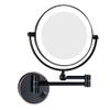 8 Inches Wall Mount Makeup Mirror with 3X Magnification, LED Lighted Double Sided 360 Degree Swivel Vanity Mirror Bathroom Cosmetic Mirror Extension Chrome Finish, Black,Plug ( Color : Charging ) view 1
