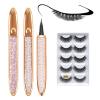 2023 New Self-Adhesive Eyeliner Eyelash Glue Pencil-With 5 Pairs False Eyelashes. Magic Self-Adhesive Long-Lasting Eye Liner Eyelash Glue Pen, Liquid Eyeliner Pen, Non Magnetic (2PCS) view 1