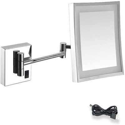 NOVOCE Vanity Mirror 8 Inch Double Sided Wall Mount Makeup Mirror with 10X Magnification, Two-Sided 360&Deg;Swivel Extendable Cosmetic Mirror Bathroom Shaving Mirror