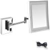 NOVOCE Vanity Mirror 8 Inch Double Sided Wall Mount Makeup Mirror with 10X Magnification, Two-Sided 360&Deg;Swivel Extendable Cosmetic Mirror Bathroom Shaving Mirror view 1