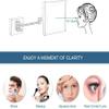NOVOCE Vanity Mirror 8 Inch Double Sided Wall Mount Makeup Mirror with 10X Magnification, Two-Sided 360&Deg;Swivel Extendable Cosmetic Mirror Bathroom Shaving Mirror view 3