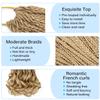 French Curl Braiding Hair Blonde 24 Goddess Box Braids Crochet Hair for Black Women Pre Looped French Curly Braiding Hair 14 Inch Curly Crochet Hair French Curls Spiral Braids(#24) view 3