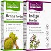 Elecious Naturals Indigo and Henna Powder for Hair (400 Grams Total) view 1