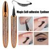 2023 New Self-Adhesive Eyeliner Eyelash Glue Pencil-With 5 Pairs False Eyelashes. Magic Self-Adhesive Long-Lasting Eye Liner Eyelash Glue Pen, Liquid Eyeliner Pen, Non Magnetic (3PCS) view 2