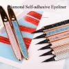 2023 New Self-Adhesive Eyeliner Eyelash Glue Pencil,Magic Self-Adhesive Long-Lasting Eyelash Glue Pen,Waterproof Eyeliner Pencil for Waterline, Liquid Eyeliner Pen, Eyeliner Pen (Silver) view 2