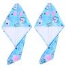 2 Pack Hair Drying Towel for Kids Toddler Girls Microfiber Quick Drying Towel Hat Wrap Super Absorbent Twist Turban Cap Cartoon Wrapped Bath Hair Dry Hat view 1