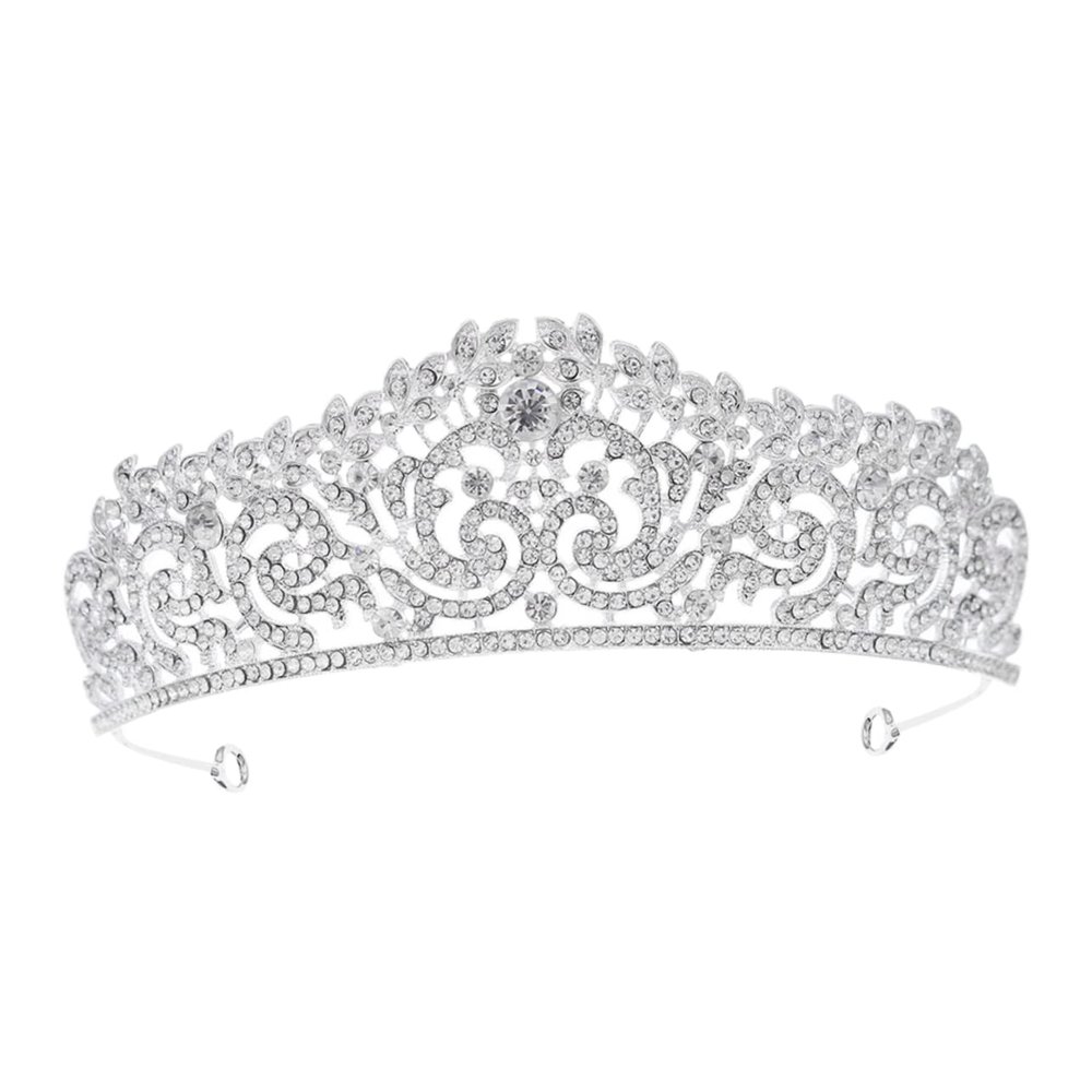 Beaupretty Elegant Bridal Rhinestones Vintage Wedding Headpiece for Brides for Banquet Parties Birthdays and Special Occasions