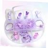minkissy 1 Set Stylish Kids Hair Accessories Creative Kids Headwear Purple Bear Princess Bracelet for Girls for Birthday Christmas New Year view 4