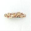 Faship Champagne Premium Rhinestone Crystal Floral Small Hair Barrette Clip view 2