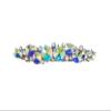 Faship AB Premium Rhinestone Crystal Floral Small Hair Barrette Clip view 1