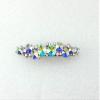 Faship AB Premium Rhinestone Crystal Floral Small Hair Barrette Clip view 2
