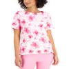 Charter CIub Cotton Gingham Boat-Neck Top Bubble Bath Water Combo S view 1