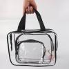 Clear Cosmetic Bag, Clear Cosmetics Bag Toiletry Bag PVC Transparent Waterproof Large Capacity Portable Makeup Bags Travel Storage Bag for Travel/474 view 2