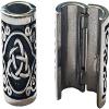 Hair Beads Opener, Viking Beard Bead 316L Steel Silver Stainless Steel Large Runes view 2