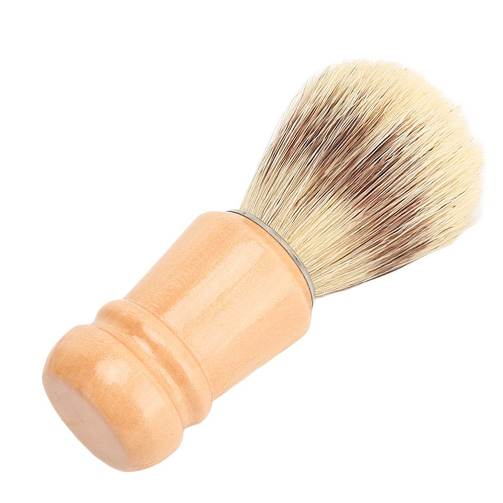 Beard Shave Brush, Portable shaving brush for Men, wooden handle, a hair salon, Wet, Perfect father's day gifts, friend, Bart, Soft, Men, shaver holder, tool kit Hair Removal
