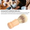 Beard Shave Brush, Portable shaving brush for Men, wooden handle, a hair salon, Wet, Perfect father's day gifts, friend, Bart, Soft, Men, shaver holder, tool kit Hair Removal view 3