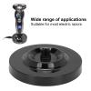 7000 Shaver Stand, KIMISS Electric Shaver Charging Stand Round Shape Men's Electric Shaving Charging Base Black Electric Stand for S5000 6000 7000 S8000 S9000 Black view 2