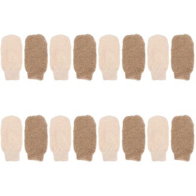 16 Pcs Bath Gloves Body Towels Body Scrub Mitt Body Srub Spa Massage Mitt Loofah Scrub Loofah Sponge Shower Exfoliating Bath Gloves Back Rub Gloves Rubbing Bath Gloves Mittens Bath