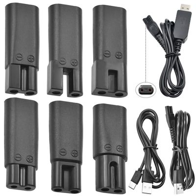 9PCS Type-C Power Cord Replacement Charger USB Adapter Compatible with a variety of Electric Hair Clippers, Beard trimmers, Shavers, Beauty Instruments, Desk Lamps,Purifiers, HQ8505 Charging Cable
