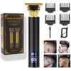   Hair Clippers for Mens Hair Trimmer T-Blade Trimmer Professional Haircut & Grooming Kit Rechargeable Clippers Hair Trimmer Shaver LCD Display (Black) view 1