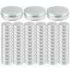 2oz Aluminum Empty Storage Screw-top Tin Jars with Lids, 75PCS Round Candle Cans, Refillable Cosmetic Containers for Lip Balm, Shea Butter, Salves, Silver view 1