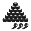 EZ Tattoo Grip Tape - 24PCS (1inch x 5 Yard) Black Self Adhesive Bandage for Wrist & Ankle Sprain Swelling, Disposable Roll Tattoo Grip Tube Tape for Tattoo Machine and Tattoo Supplies Pet Bandage view 1