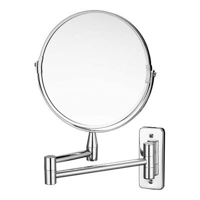 Makeup Mirror Vanity Mirror Wall Mounted Mirror,Bathroom Vanity Mirror Magnifying Beauty Mirror Double-Sided High-Definition Folding Telescopic Mirror Cosmetic Mirror ( Color : 8 Inch , Size : 5x )