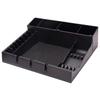 LALAFINA Clipper Guard Organizer Salon Station Storage Box 15X12X4 Inch Push-Cut Hair Clipper Holder with Notches for Barber Tools and Trimmer Storage view 1