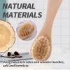 2pack Face Cleansing Brush with Natural Bristles - Exfoliating Face Cleansing Brush for Smooth Skin - Wooden Handle, Gentle Exfoliator & Cleanser for a Radiant Face view 2