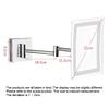 NOVOCE Vanity Mirror, Makeup Mirror Vanity Mirror Wall Mounted Makeup Mirror,HD Fill Light Folding LED Vanity Mirror Single-Sided Magnification for Dressing Tables Bedroom Cosmetic Mirror view 2