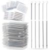 Ear Nose Piercing Catheter - Lyuxzad 50Pcs Mixed Piercing Catheter 12G 14G 16G 18G and 20G Hollow Stainless Steel for Piercing Ear Nose Navel Nipple Lip Tongue Belly Piercing Kit Piercing Tools view 1