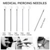 Ear Nose Piercing Catheter - Lyuxzad 50Pcs Mixed Piercing Catheter 12G 14G 16G 18G and 20G Hollow Stainless Steel for Piercing Ear Nose Navel Nipple Lip Tongue Belly Piercing Kit Piercing Tools view 2