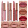 BestLand 6Pcs Matte Liquid Lipstick and Lip Liner Set, Non-Stick Cup Not Fade Waterproof 24 Hour Lip Gloss Nude Brown Lip Liner Pencil for Women, labiales mate 24 horas originales (Set F) view 1