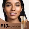 FOCALLURE 2 in 1 Cream Bronzer and Highlighter Stick,Non-greasy & Non-drying Contour Pencil,Easy to Create a Natural Matte Finishing,Long Lasting & Waterproof Face Brighten Make up Pen,MOCHA CHIFFON view 2
