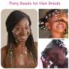 1008 Pcs Hair Beads Set with Hair Styling Tool, 500Pcs Pony Beads, 500Pcs Small Elastic Rubber Bands, 1Pcs Rattail Comb, 2Pcs Duckbill Clips, 5Pcs Quick Beaders for Kids and Girls Hair Braids view 4