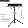 Gdrasuya10 Salon Tray Cart, Easy Assembly, Portable, 24-42.12inch, Unisex Adult, Utility Cart Wagon view 4