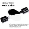 Beetles Chrome Nail Powder, Mirror Effect Premium Salon Nail Glitter Manicure Pigments, 0.04oz/1g with 2 Pcs 15ml Black White Colors Gel Polish Set view 3