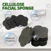 100-Count Facial Sponges Compressed Facial Sponges Natural Facial Cleansing Sponges Pads Cute Flower Shape Exfoliating Sponges for Cleansing Reusable,Best Makeup Gift, Black view 3