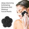 100-Count Facial Sponges Compressed Facial Sponges Natural Facial Cleansing Sponges Pads Cute Flower Shape Exfoliating Sponges for Cleansing Reusable,Best Makeup Gift, Black view 4