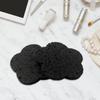 50-Count Facial Sponges Compressed Facial Sponges Natural Facial Cleansing Sponges Pads Cute Flower Shape Exfoliating Sponges for Cleansing Reusable,Best Makeup Gift, Black view 3